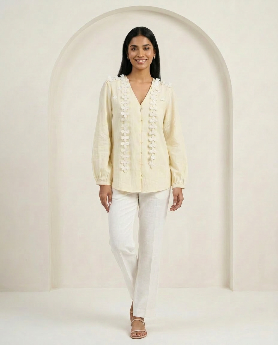 YELLOW BLOOM BLOUSE