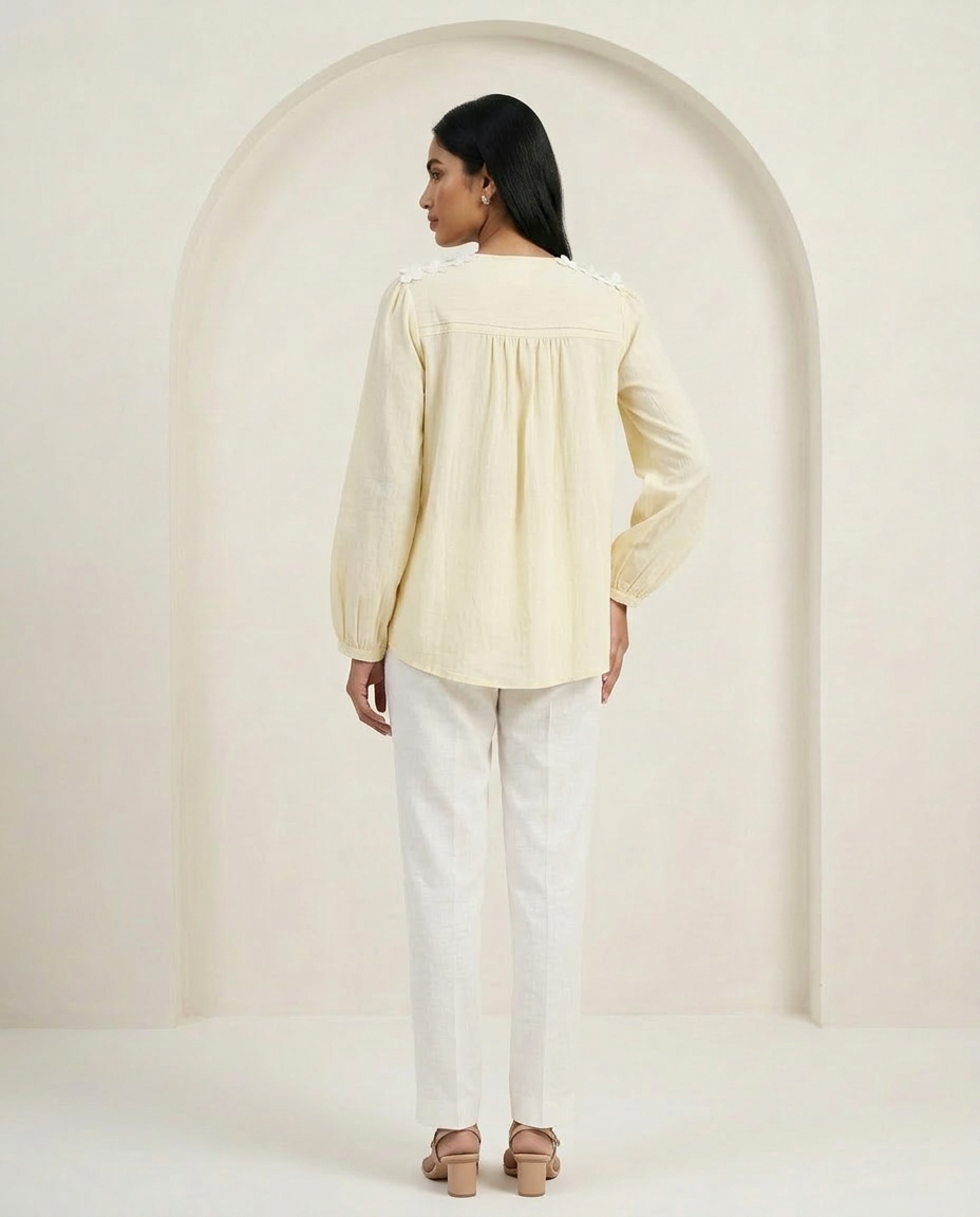 YELLOW BLOOM BLOUSE