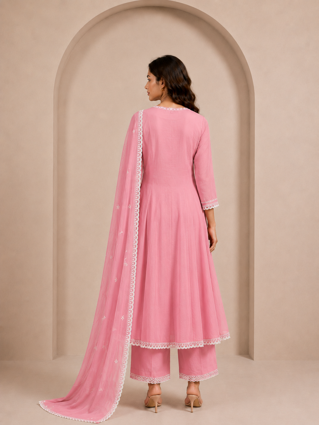 BLUSH NOOR PAKISTANI ANARKALI SET