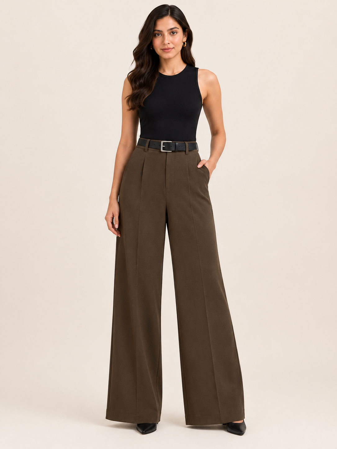 KOREAN PANT WITH BELT