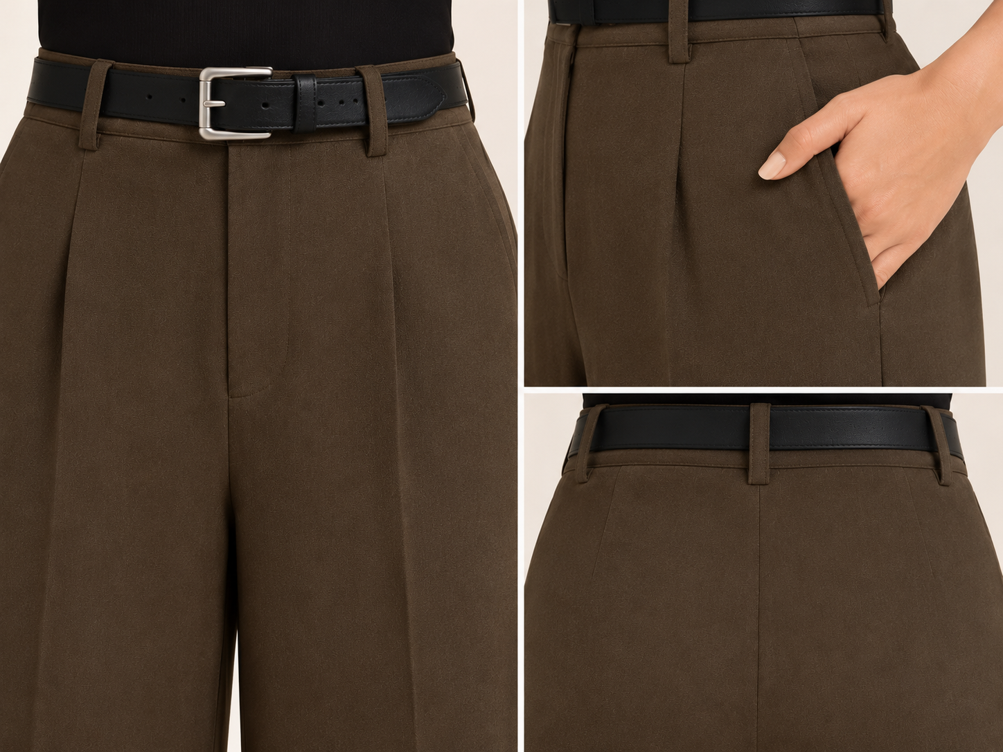 KOREAN PANT WITH BELT