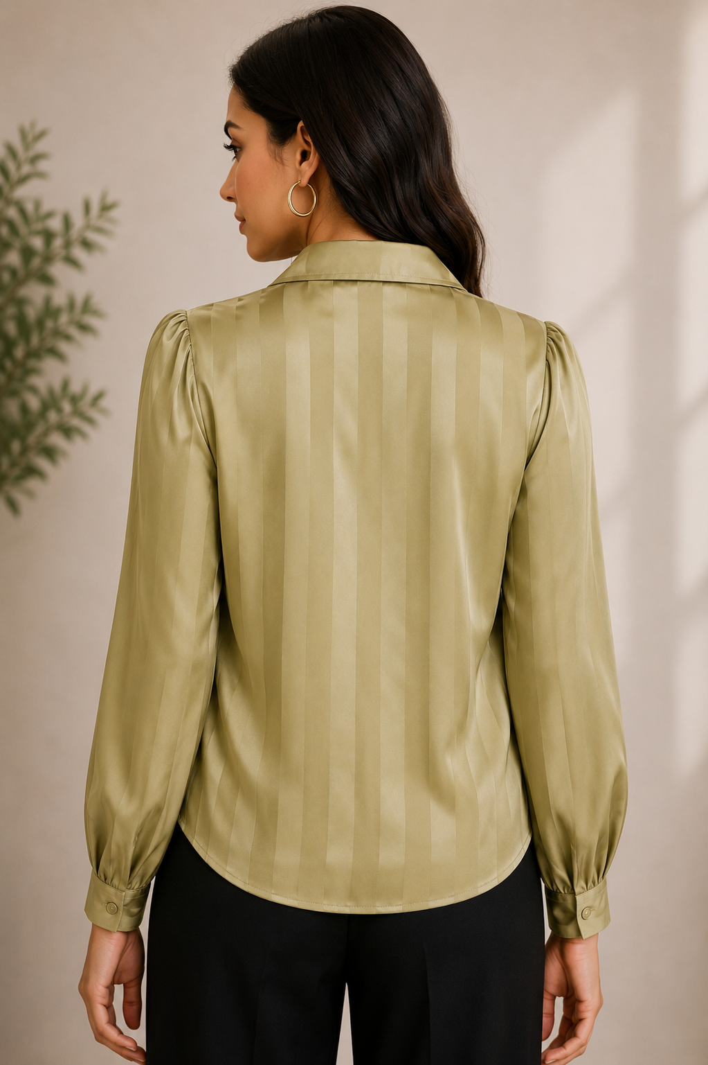 MONOCHROME SATIN SHIRT