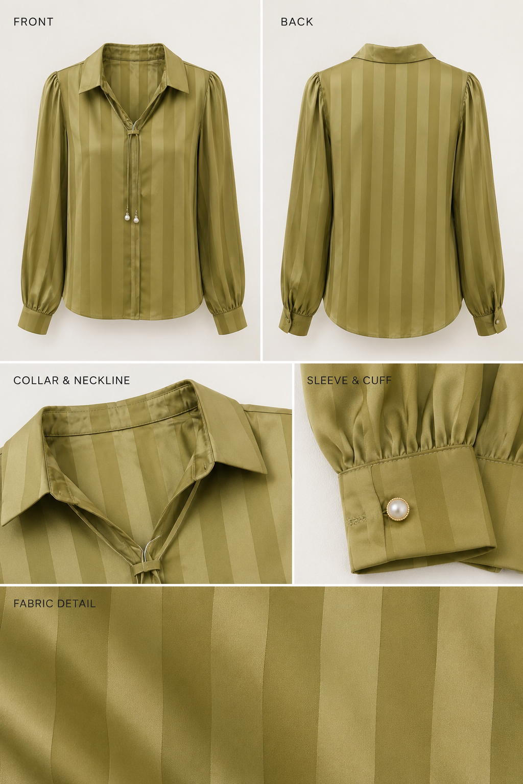 MONOCHROME SATIN SHIRT
