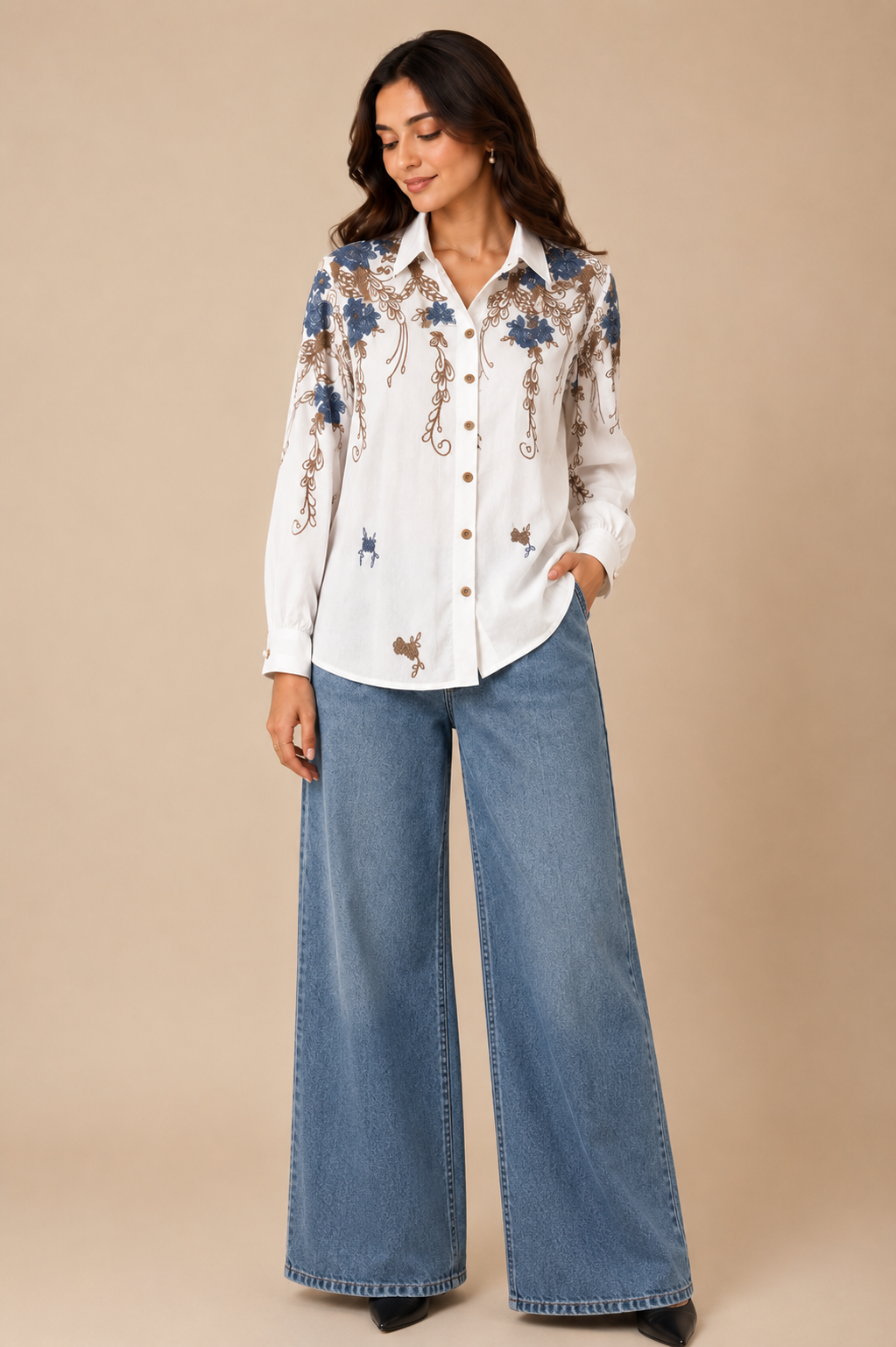  Élan Embroidered Shirt