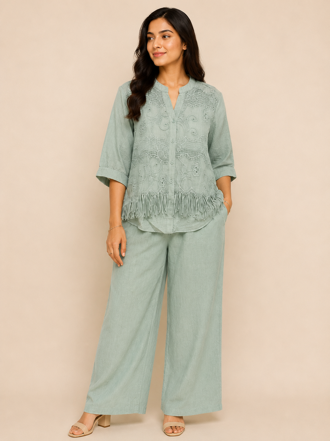 Sage Whisper Co-ord Set