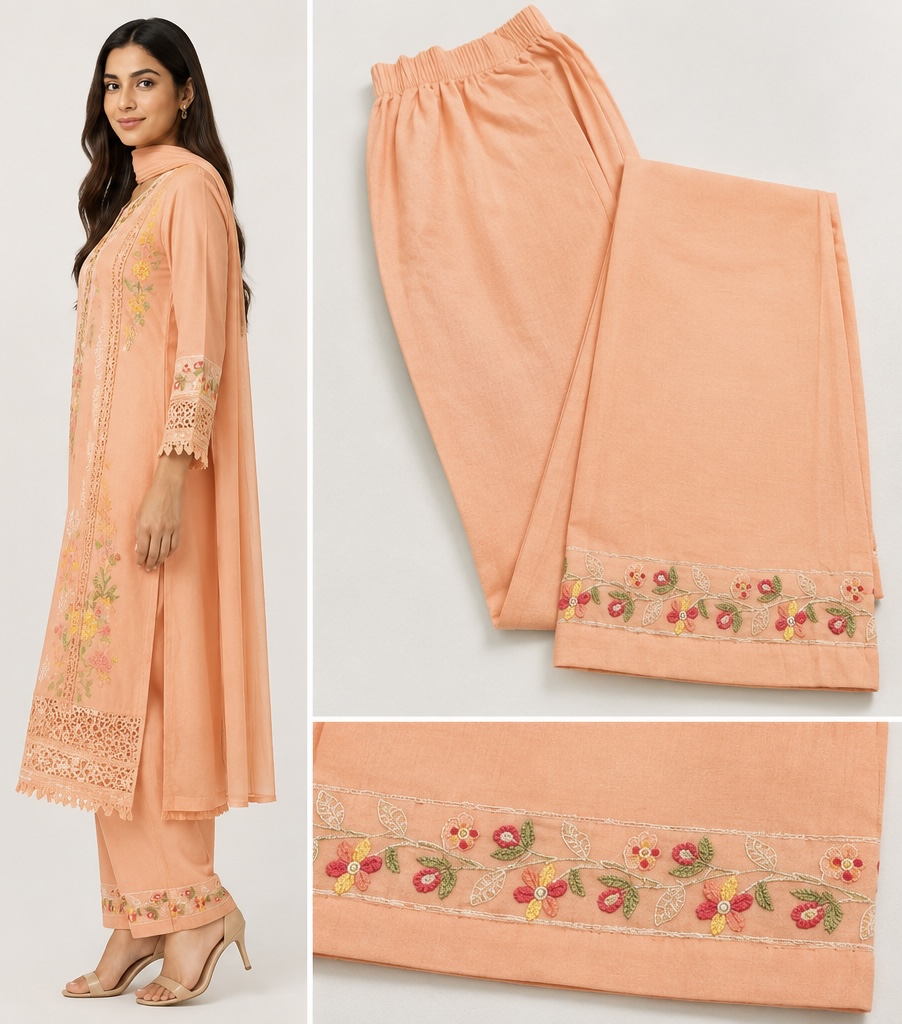 Peach Royale Pakistani Suit