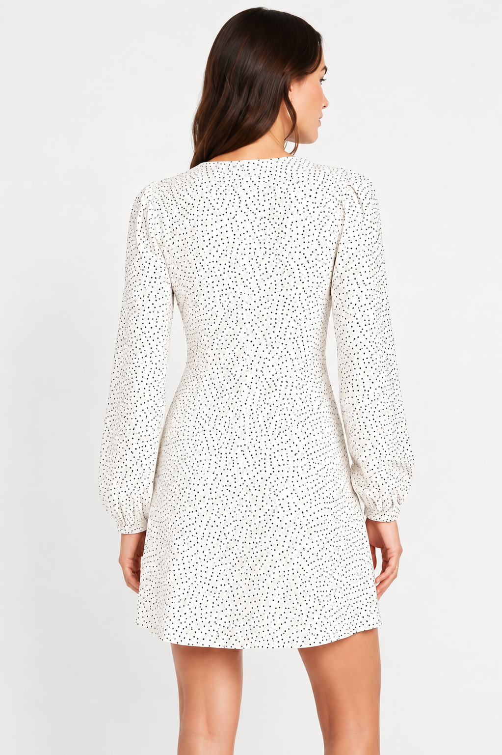 Polka Dot Bow Mini Dress